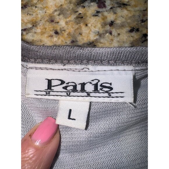 Paris Tunic Top L Multicolor Patchwork Boho Style Relaxed Casual Blouse Loose Fi - Picture 5 of 10